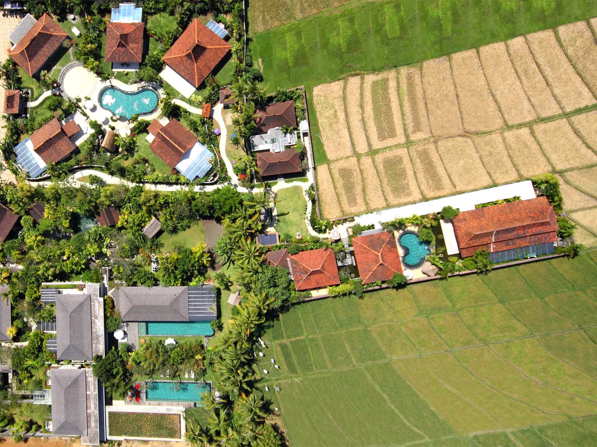 Aerial picture DEA Villas - Dea Villas - Villa Sati, Canggu, Bali